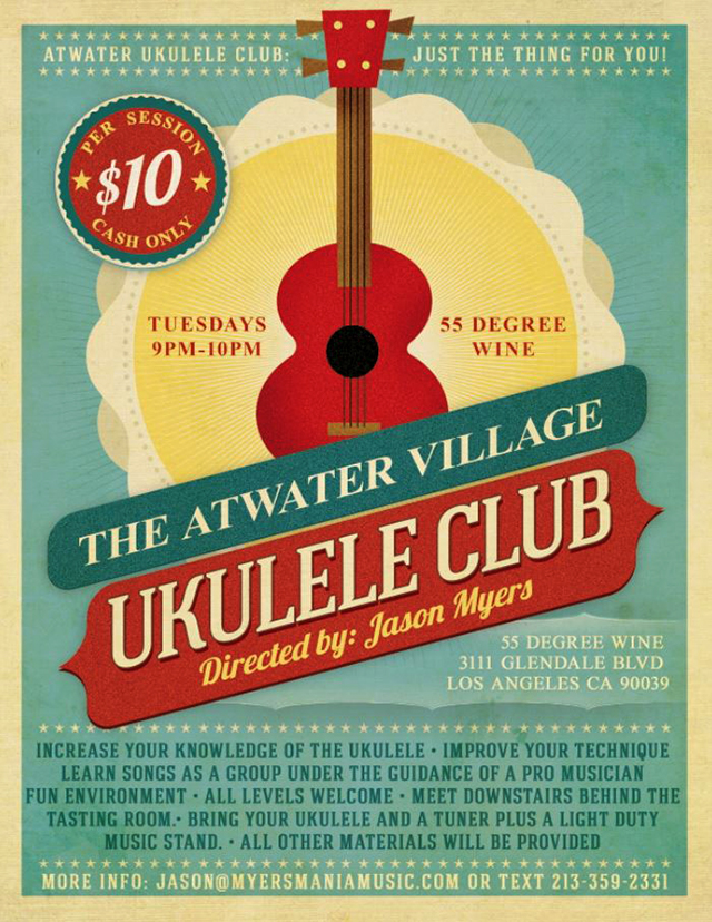 Atwater Village Ukelele Club Poster